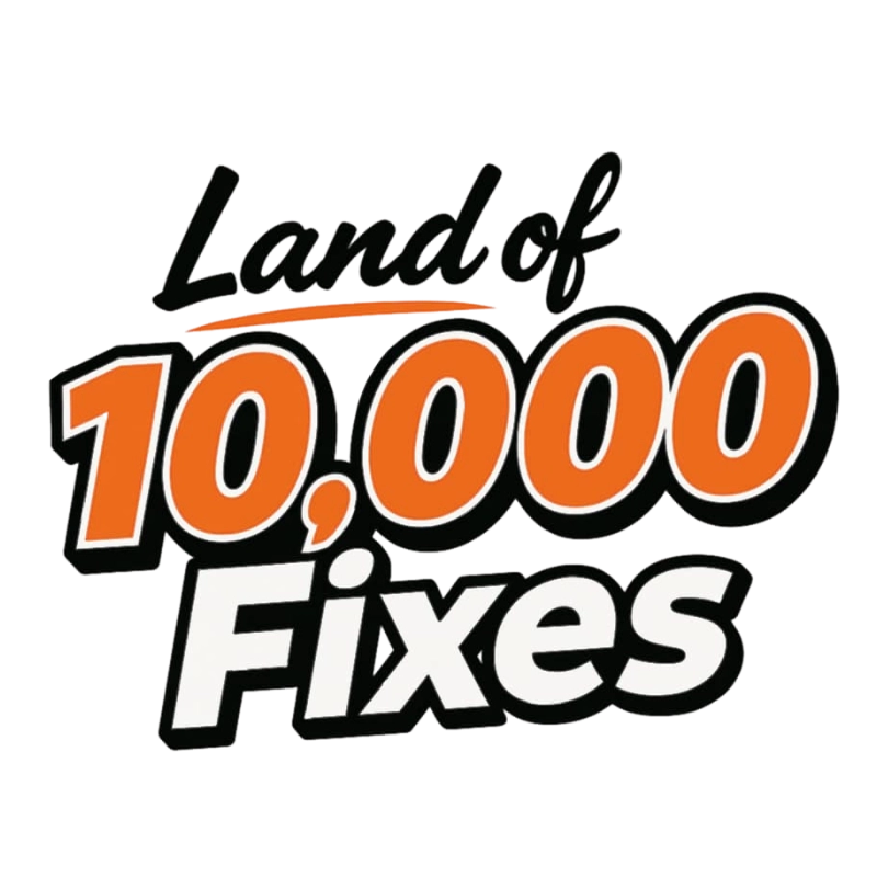land of 10000 fixes logo
